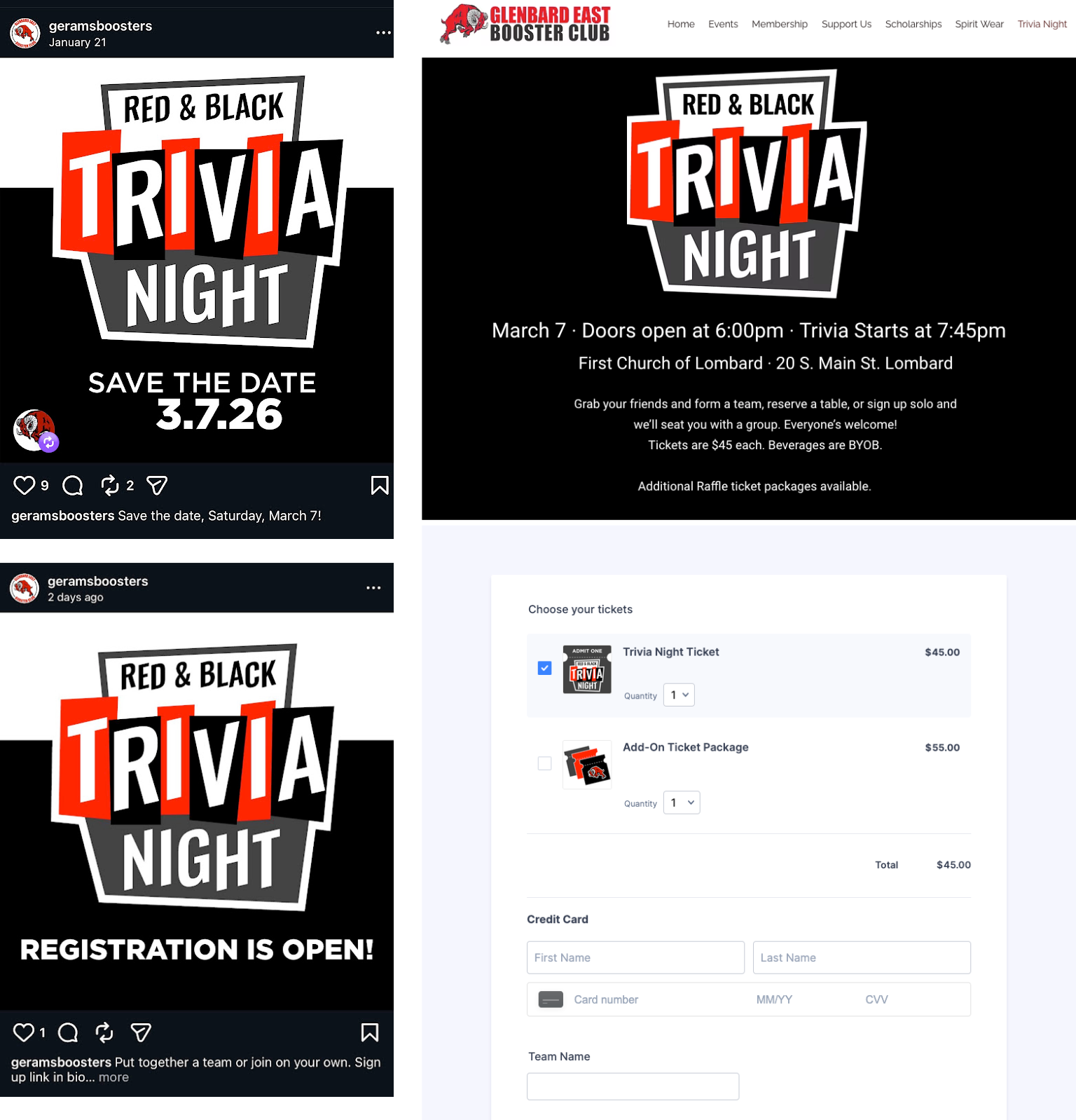 Red & Black Trivia Night