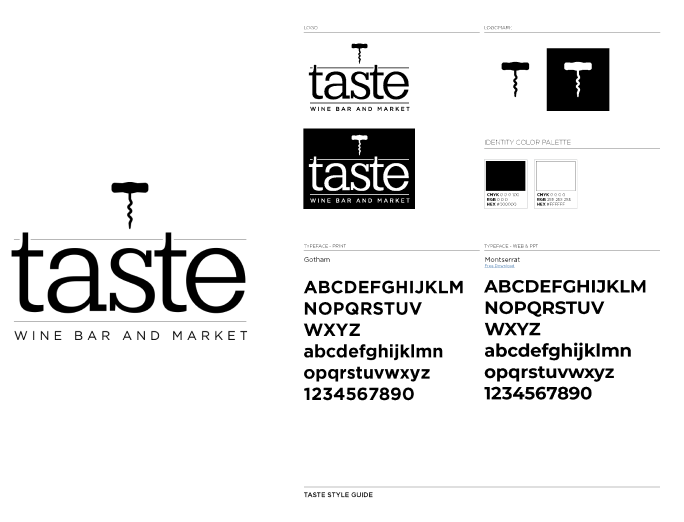 Taste Logo and Style Guide